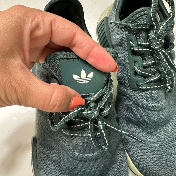 Adidas Originals NMD R1 Women’s 7 Linen Green Running Shoes Athletic Sneakers - Picture 8 of 12